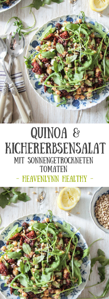 Quinoa-Kichererbsensalat mit sonnengetrockneten Tomaten