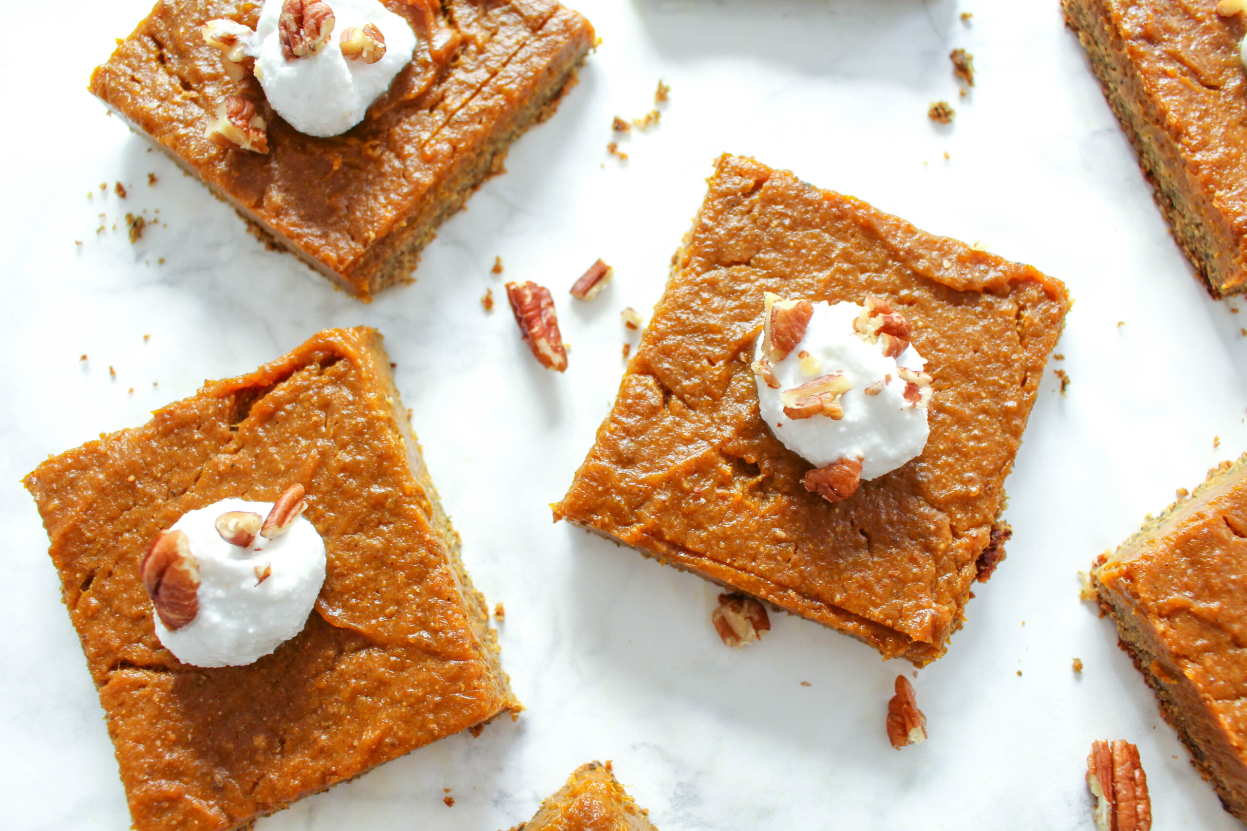 Gesunde Pumpkin Pie Squares
