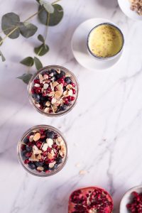 Beeriger Chia Pudding - Alpro H.A.P.P.Y Challenge - rein pflanzlich, vegan, glutenfrei, ohne raffinierten Zucker - de.heavenlynnhealthy.com
