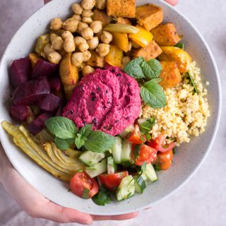Marokkanische Bowl - rein pflanzlich, vegan, glutenfrei, ohne raffinierten Zucker - de.heavenlynnhealthy.com