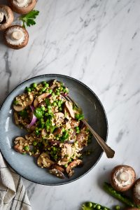 Schnelle Champignon-Hirse-Pfanne und ein Besuch beim REWE* Champignon-Produzenten - de.heavenlynnhealthy.com